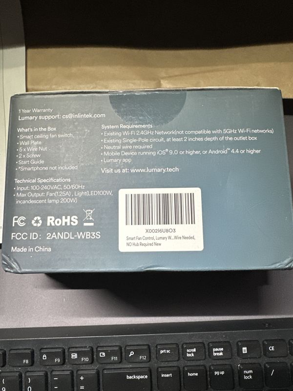 SMART Wi-Fi 4 SPEED CEILING FAN SWITCH