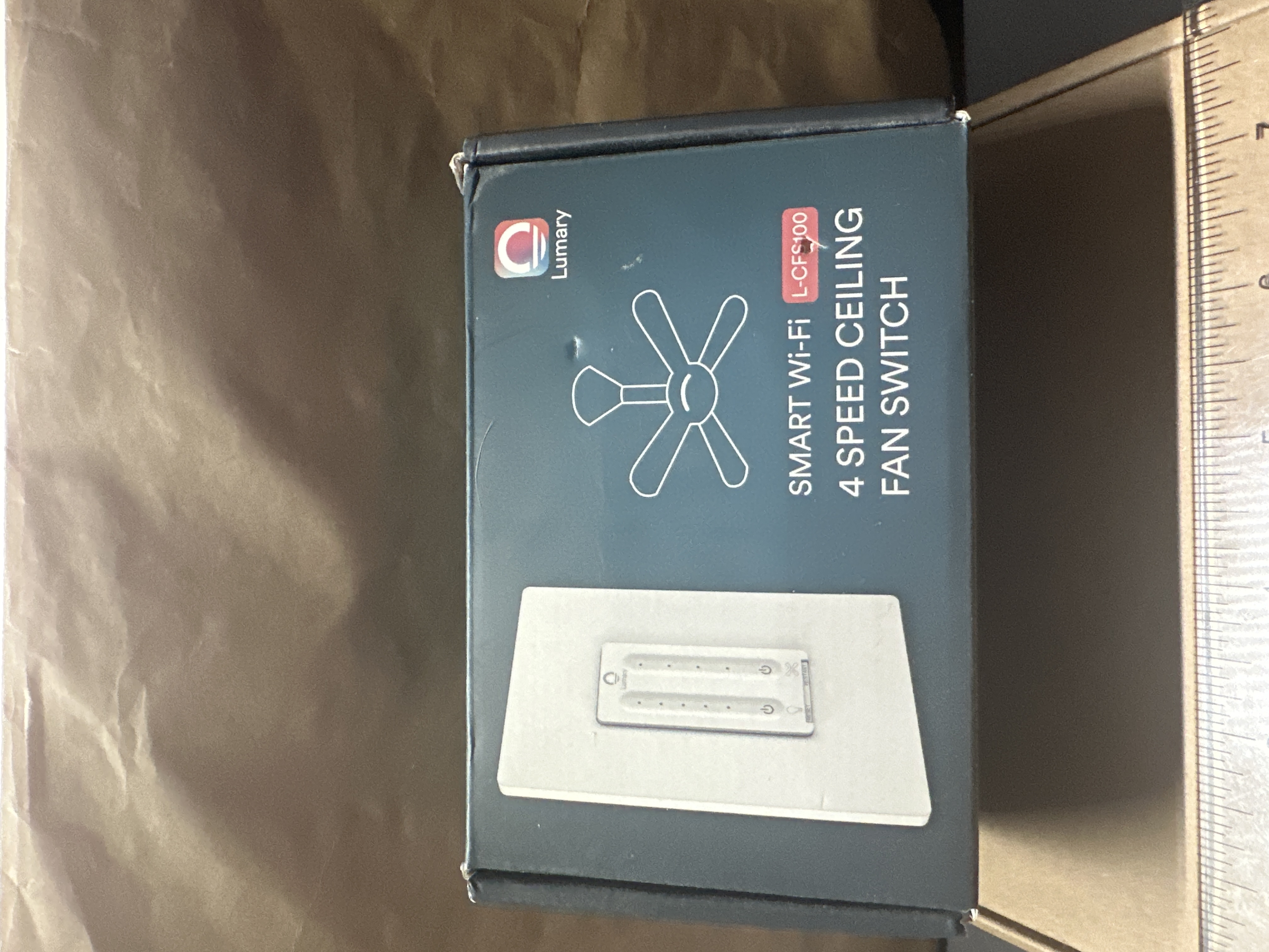 Lumary SMART Wi-Fi 4 SPEED CEILING FAN SWITCH (NEW) — photo 1