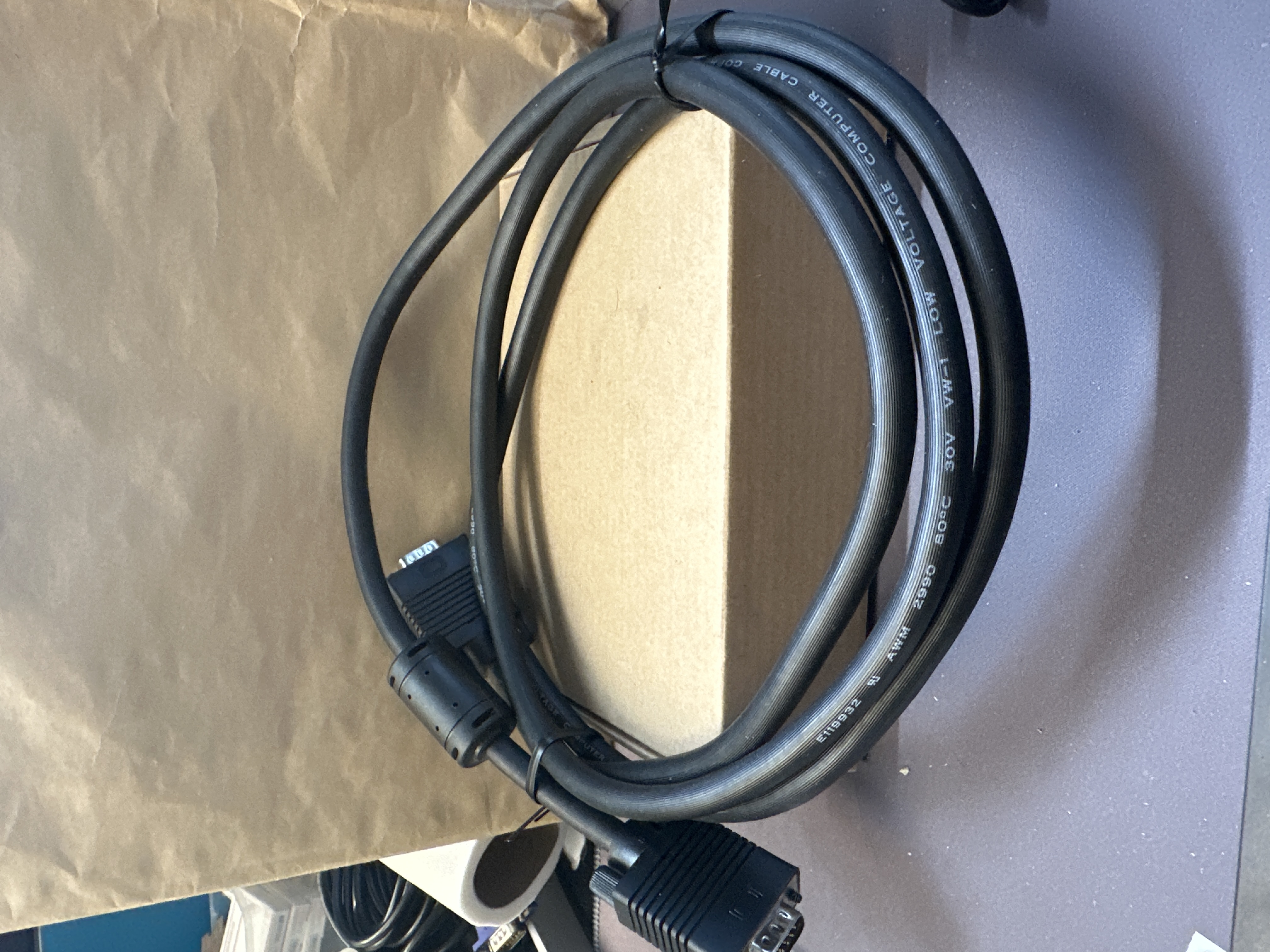 6FT VGA Monitor Cable 15-Pin Male to Male Low Voltage — photo 2