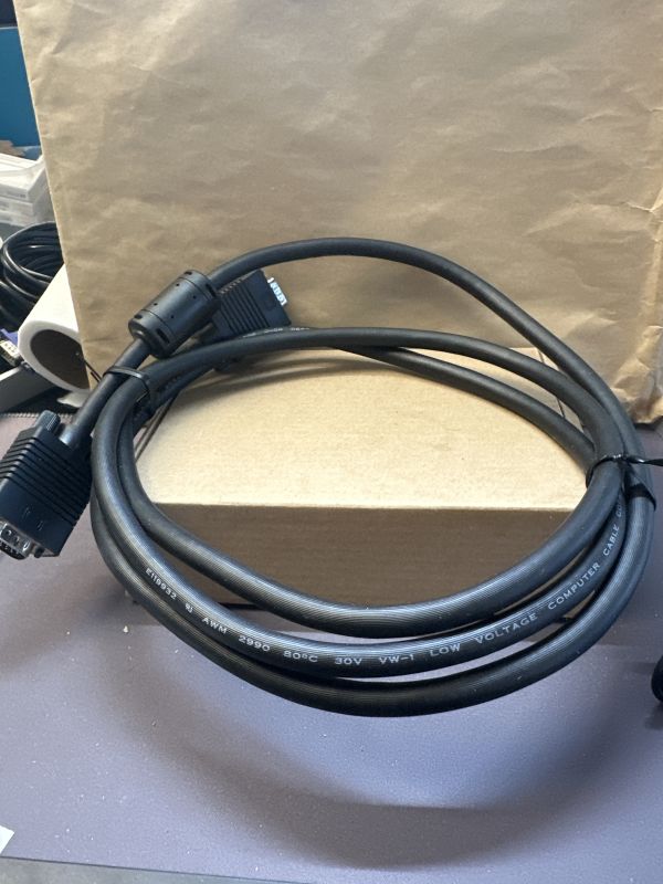 6FT VGA Monitor Cable 15-Pin Male to Male Low Voltage