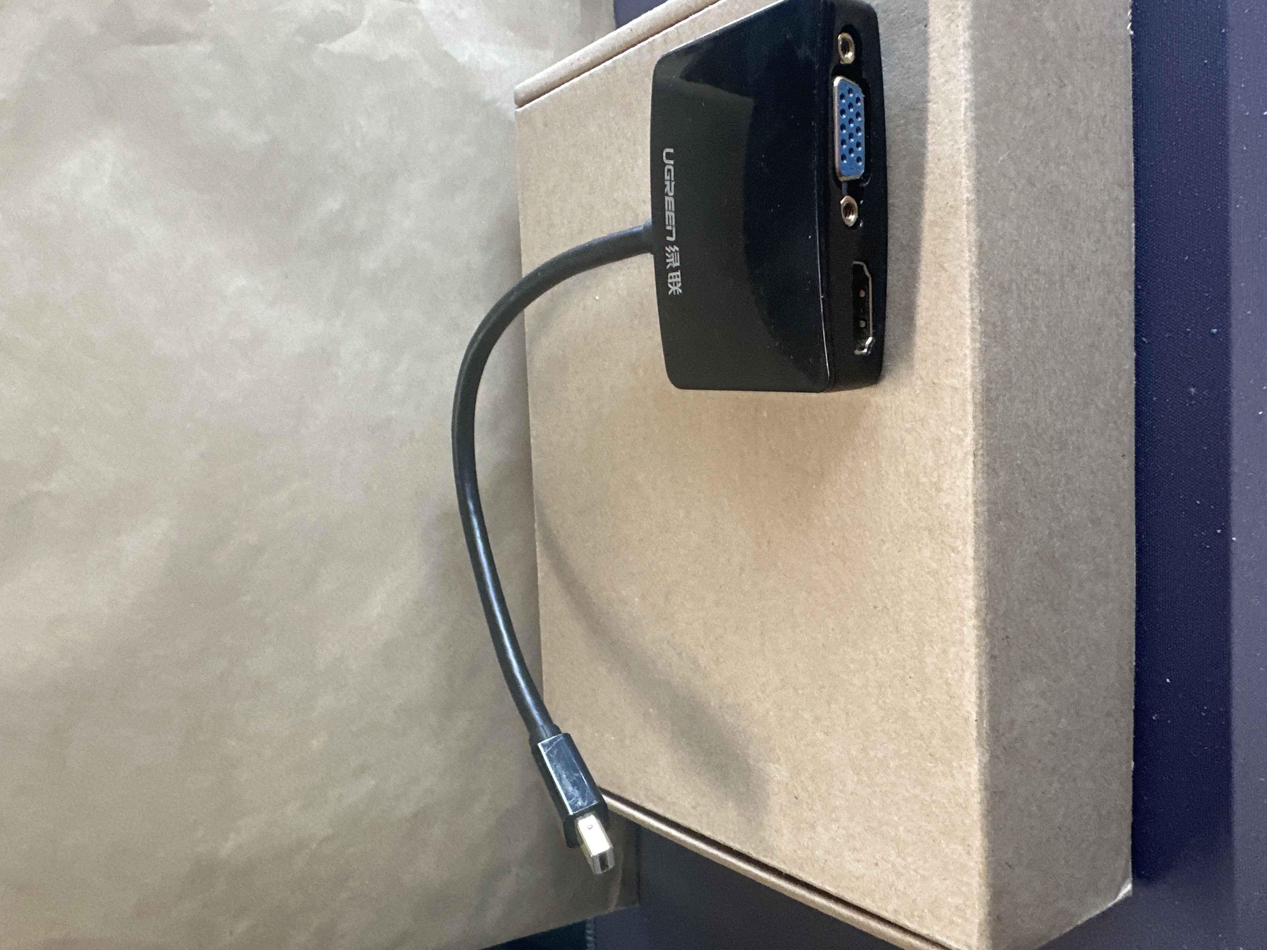 UGreen Mini Display Port to HDMI &amp; VGA Dual Converter Premium ABS Case (Black) (10439) — photo 2