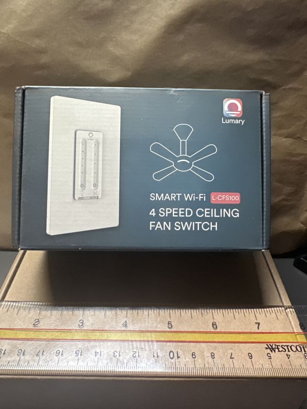 Lumary SMART Wi-Fi 4 SPEED CEILING FAN SWITCH (NEW)