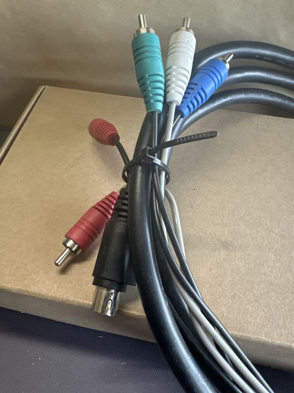 10 Pin to 5 Component Cable - 6 Feet (Often Called RGB, YPbPr, or AV Cable)