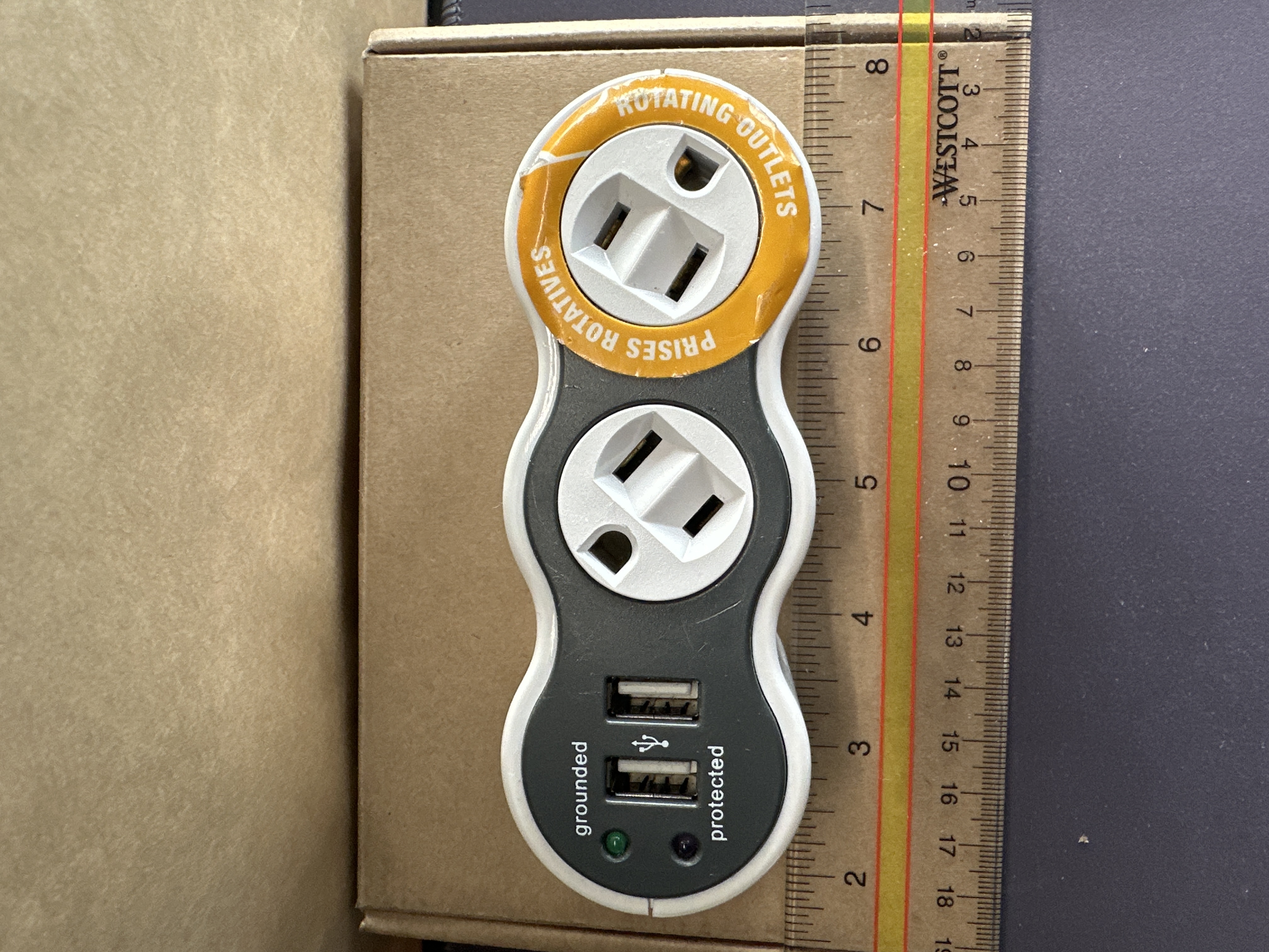 360 Electrical PowerCurve 2 Outlet Rotatable — photo 2