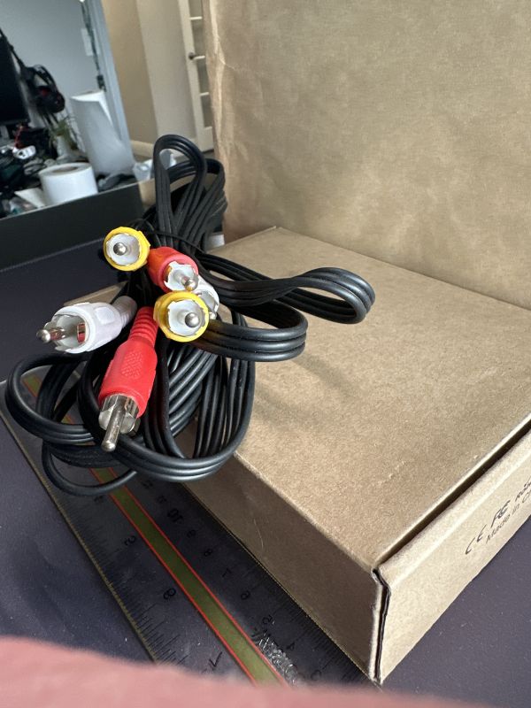 3 RCA Male to Male Composite Cable  - 10 FT