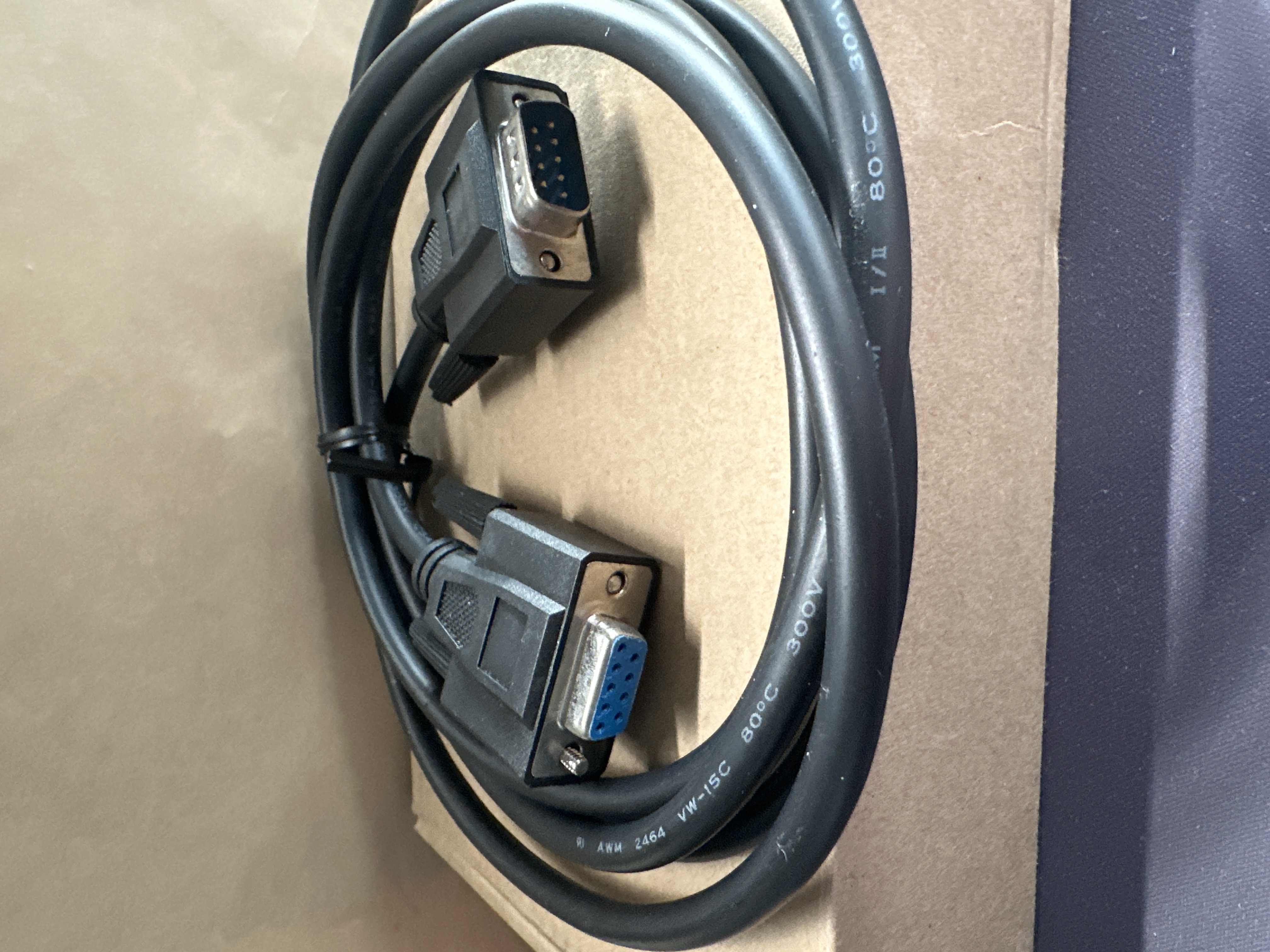 DB9 Serial Cable Male to Male 6 Feet — photo 1