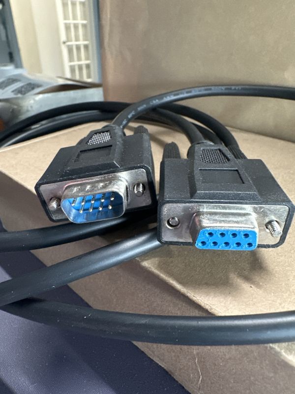 DB9 Serial Cable Male to Male 6 Feet