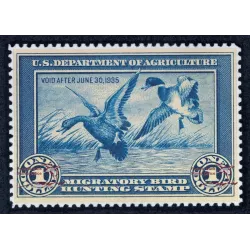 US Federal Duck Stamp 1934 -1935 #RW1 $1.00 Mallards, OG NH VH